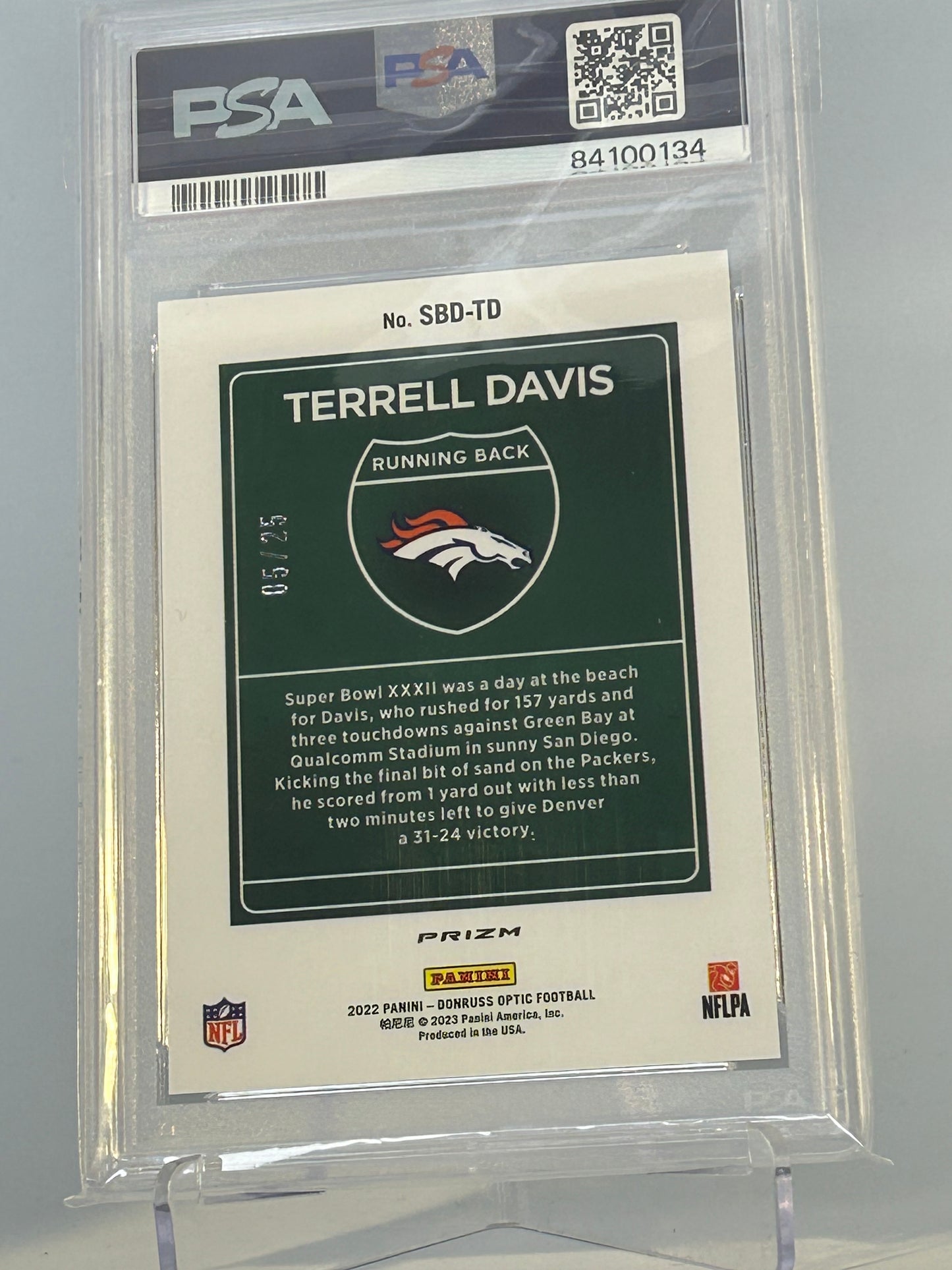 2022 Donruss Optic Downtown Terrell Davis